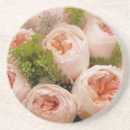 Wertvolle Rosen Sandstein Untersetzer (Vorne)