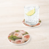 Wertvolle Rosen Sandstein Untersetzer (Seite)