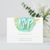 Wertvolle RSVP-Karte RSVP Karte (Stehend Vorderseite)