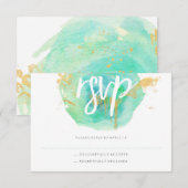 Wertvolle RSVP-Karte RSVP Karte (Vorne/Hinten)