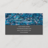 Wertvolle Saphir Edelsteine aus Kristall Visitenkarte (Rückseite)