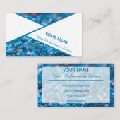 Wertvolle Saphir Edelsteine Visitenkarte (Vorne/Hinten)