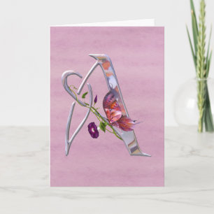 Wertvolle Schmetterlings-Initiale A