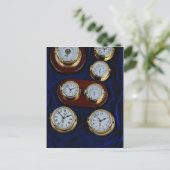 Wertvolle Seeschiffahruhren und Barometer Postkarte (Stehend Vorderseite)