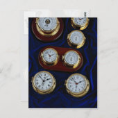 Wertvolle Seeschiffahruhren und Barometer Postkarte (Vorne/Hinten)