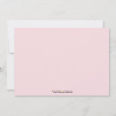 Wertvolle Sonogram-Baby-Duschen-Einladung (Rosa) Einladung (Rückseite)