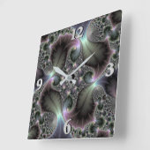 Wertvolle Spirale Quadratische Wanduhr (Winkel)