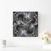 Wertvolle Spirale Quadratische Wanduhr (Zuhause)