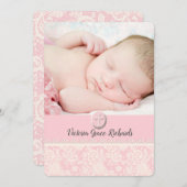 Wertvolle Spitzenreligiös-Foto-Einladung Einladung (Vorne/Hinten)