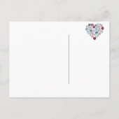 wertvolle Steine Herz meiner Braut Einladungspostkarte (Rückseite)