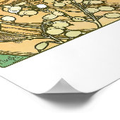 Wertvolle Steine Jugendstil von Alphonse Mucha Poster (Ecke)