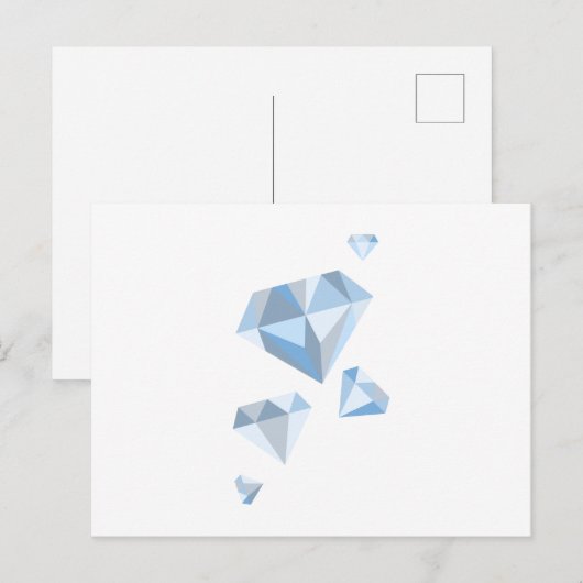 Wertvolle Steine Postkarte (Vorne/Hinten)