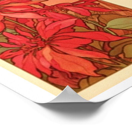 Wertvolle Steine und Blume, Alphonse Mucha 1900 Poster (Ecke)