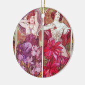 Wertvolle Steine und Blumen, Alphonse Mucha Keramikornament (Links)