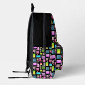 Wertvolle Steine und Perlmutt Bedruckter Rucksack (Links)