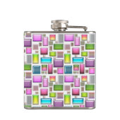 Wertvolle Steine und Perlmutt Flachmann (Rückseite)