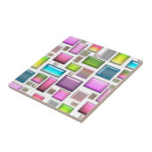 Wertvolle Steine und Perlmutt Fliese (Seite)