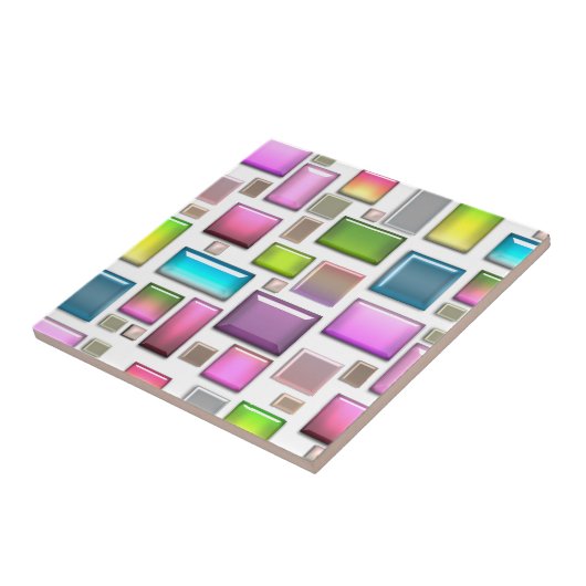 Wertvolle Steine und Perlmutt Fliese (Seite)