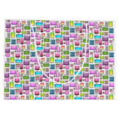 Wertvolle Steine und Perlmutt Große Geschenktüte (Rückseite)