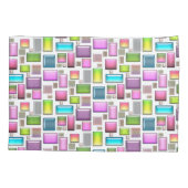 Wertvolle Steine und Perlmutt Kissenbezug (Rückseite-Links)