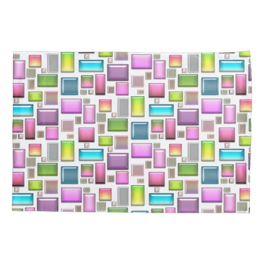 Wertvolle Steine und Perlmutt Kissenbezug (Rückseite-Links)