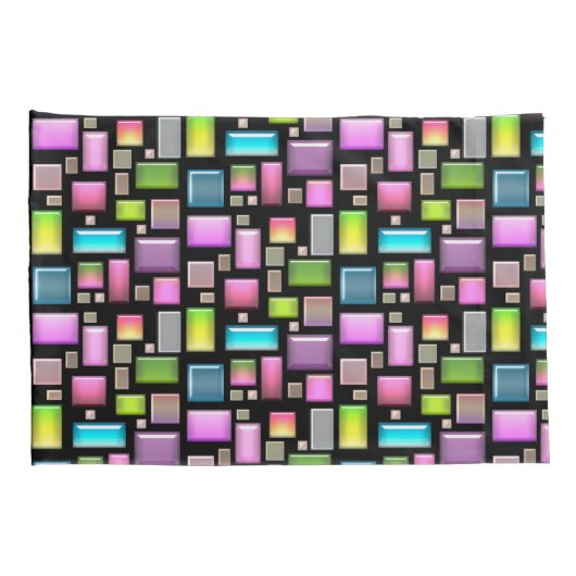 Wertvolle Steine und Perlmutt Kissenbezug (Rückseite-Rechts)