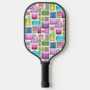 Wertvolle Steine und Perlmutt Pickleball Schläger