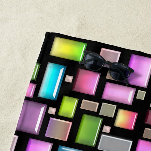 Wertvolle Steine und Perlmutt Strandtuch (Beispiel)