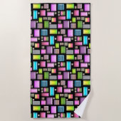 Wertvolle Steine und Perlmutt Strandtuch (Vorderseite)