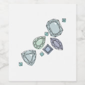 Wertvolle Steine Weinetikett (Einzelnes Label)