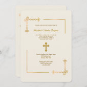 Wertvolle Strahlung religiös Einladung (Vorne/Hinten)