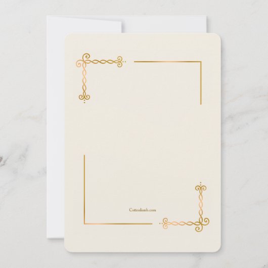 Wertvolle Strahlung religiös Einladung (Rückseite)