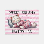 Wertvolle süße Träume Fleecedecke (Vorderseite (Horizontal))