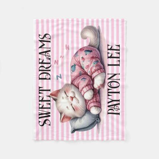 Wertvolle süße Träume Fleecedecke (Vorderseite)