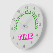 Wertvolle "Time" Wall Clock Große Wanduhr (Winkel)