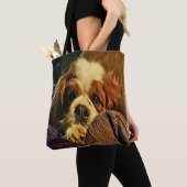 Wertvolle unbekümmerte Königcharles Tasche (Von Nahem)