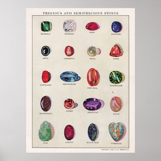 Wertvolle und kostbare Stone Poster (Vorne)