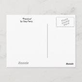 "Wertvolle" vertikale Postkarte (Rückseite)