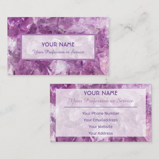 Wertvolle Visitenkarte (Vorne/Hinten)