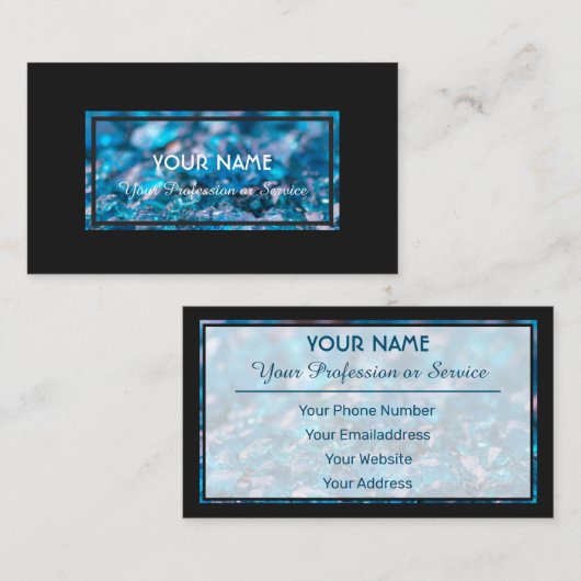 Wertvolle Visitenkarte (Vorne/Hinten)