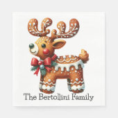 Wertvolle Weihnachtsfertigwaren Party Serviette (Vorderseite)