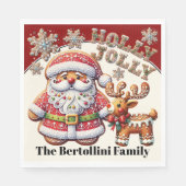 Wertvolle Weihnachtsmatte Serviette (Vorderseite)