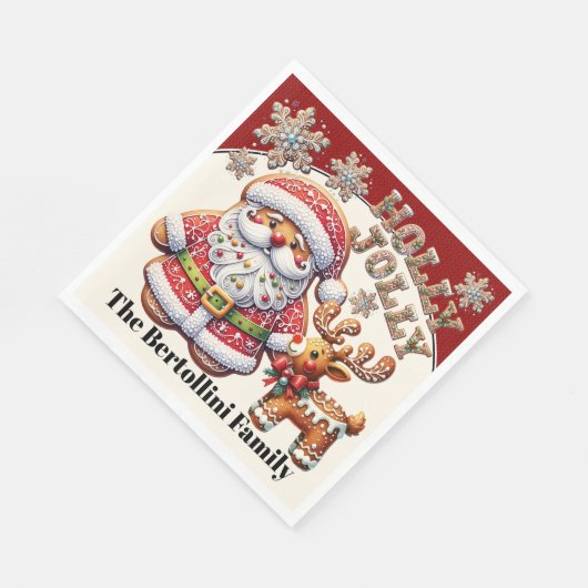 Wertvolle Weihnachtsmatte Serviette (Ecke)