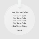 Wertvolle Welpen Ornament (Rückseite)