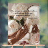 "Wertvoller als Rubies" Acrylschild (Neutral)