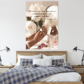 "Wertvoller als Rubies" Leinwanddruck (Insitu (Schlafzimmer))