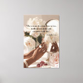 "Wertvoller als Rubies" Leinwanddruck (Vorderseite)