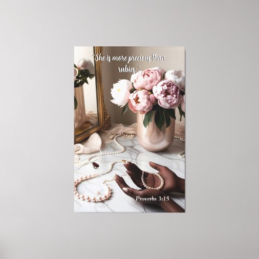 Wertvoller als Rubies Leinwanddruck (Vorderseite)