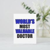 wertvoller Arzt Postkarte (Stehend Vorderseite)