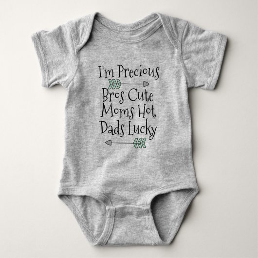 Wertvoller Baby Bodysuit Strampler (Vorderseite)